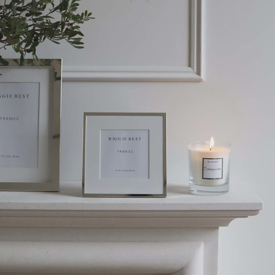 4x4 Thin Border Silver Frame