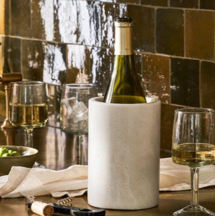 Brompton Marble Wine Cooler White