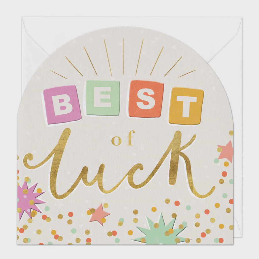Best of Luck Arch Card