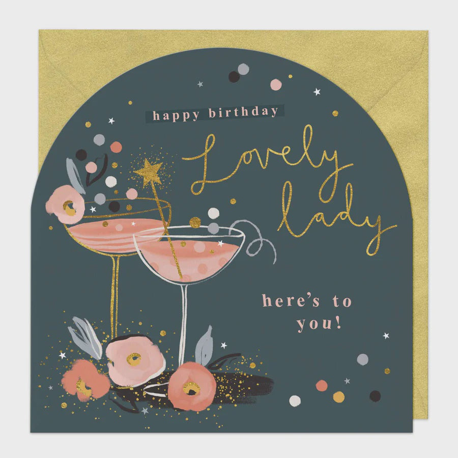 Lovely Lady Arch Birthday Card