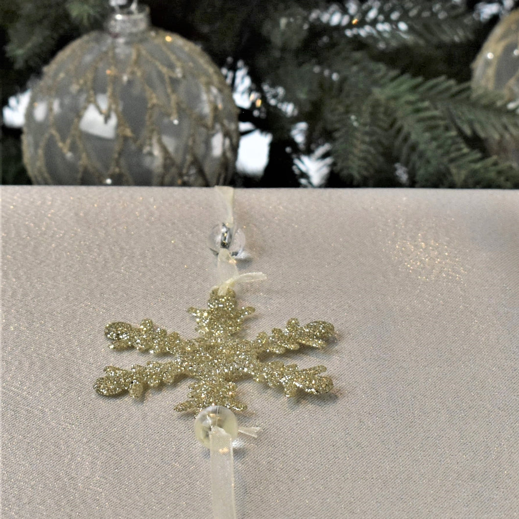 Glitter Snowflake Garland
