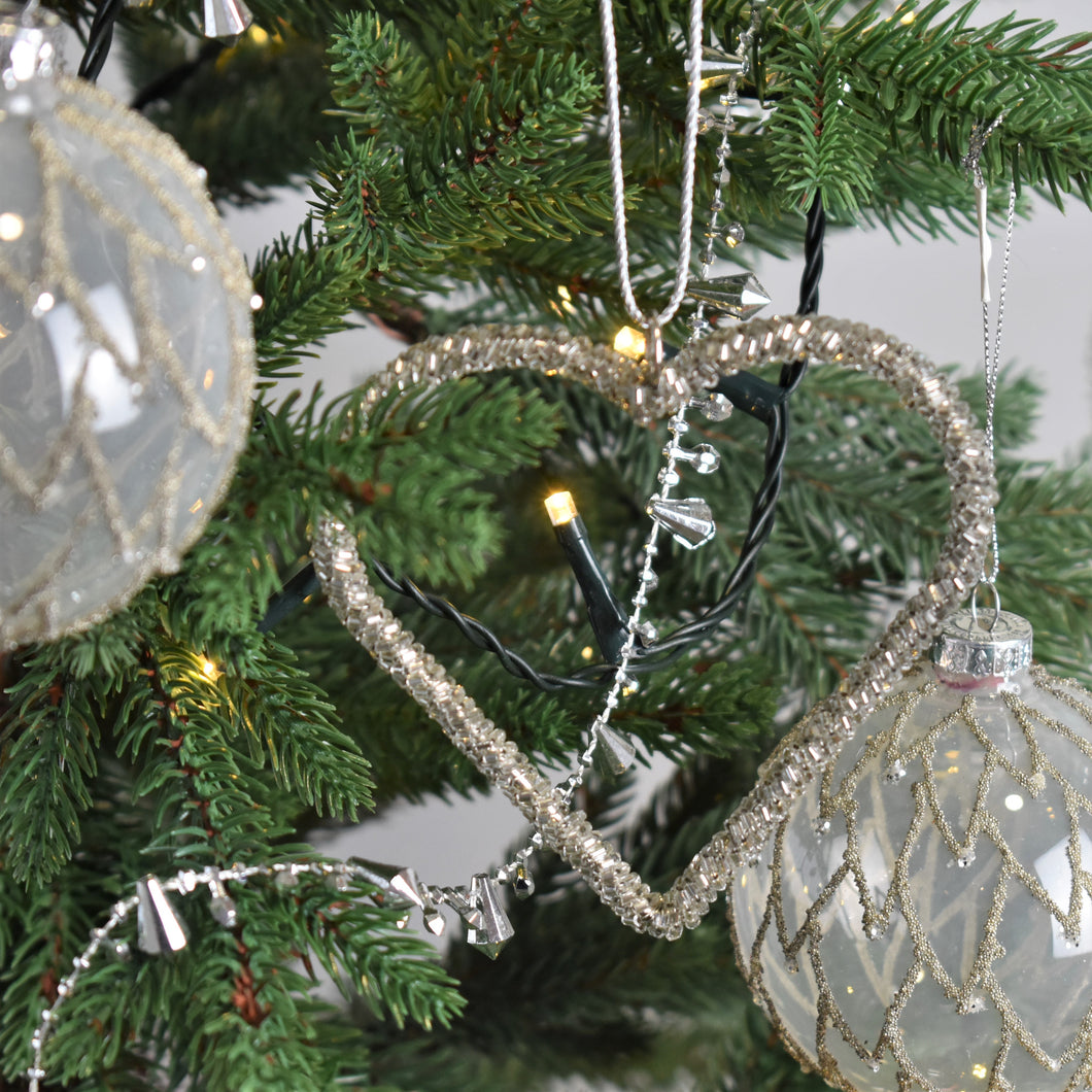 Beaded Hanging Heart