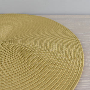 Saffron circular placemat