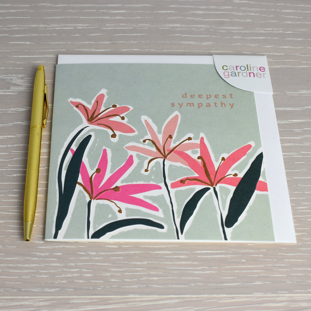 Floral Deepest Sympathy Card