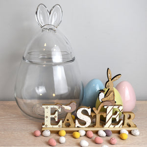Rabbit Ears Glass Jar