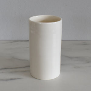 White Tall Porcelain Pot