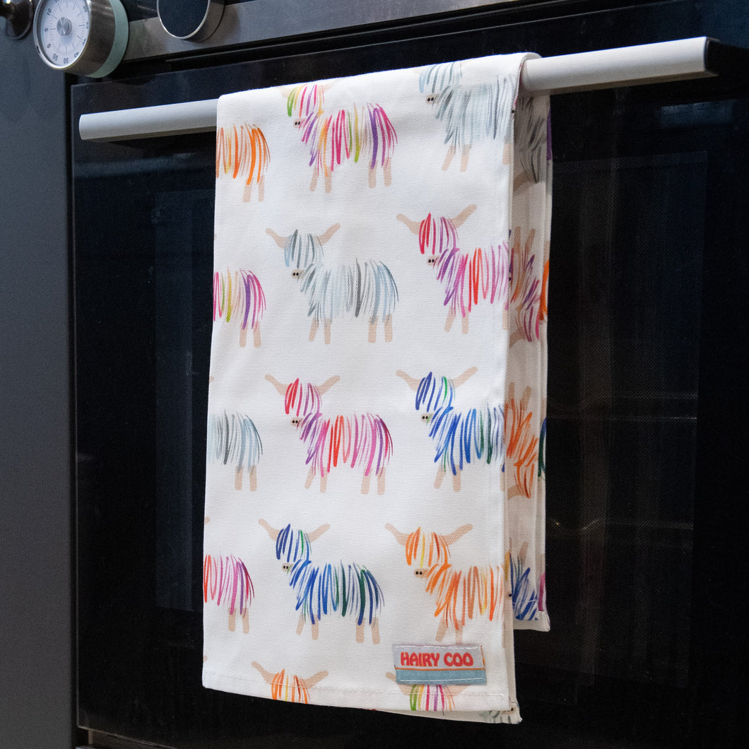 Hairy Coo Tea Towel