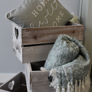 Grey Washed Wooden Crates