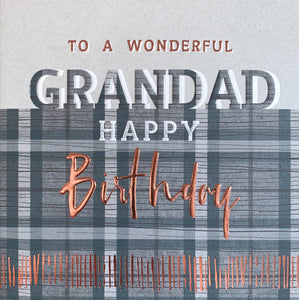 Wonderful Grandad Birthday Card
